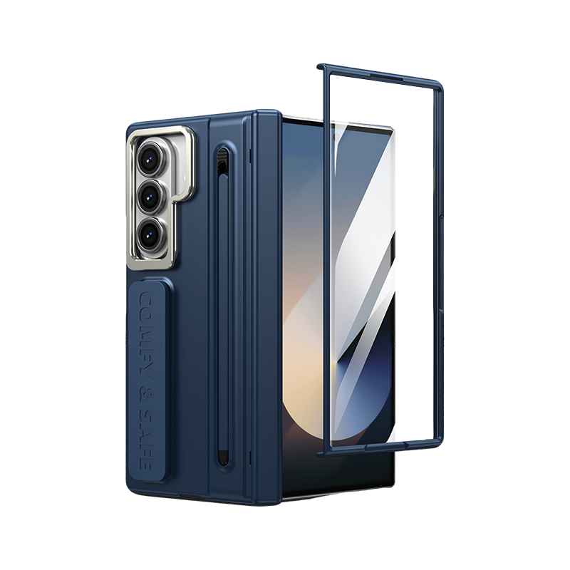 Premium Foldable Phone Case with Built-in Stand & Pen Holder