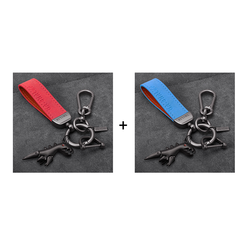 Aluminum Alloy Dinosaur Charm Paired with Suede Leather Bracelet-🔥Second Item at 40% OFF