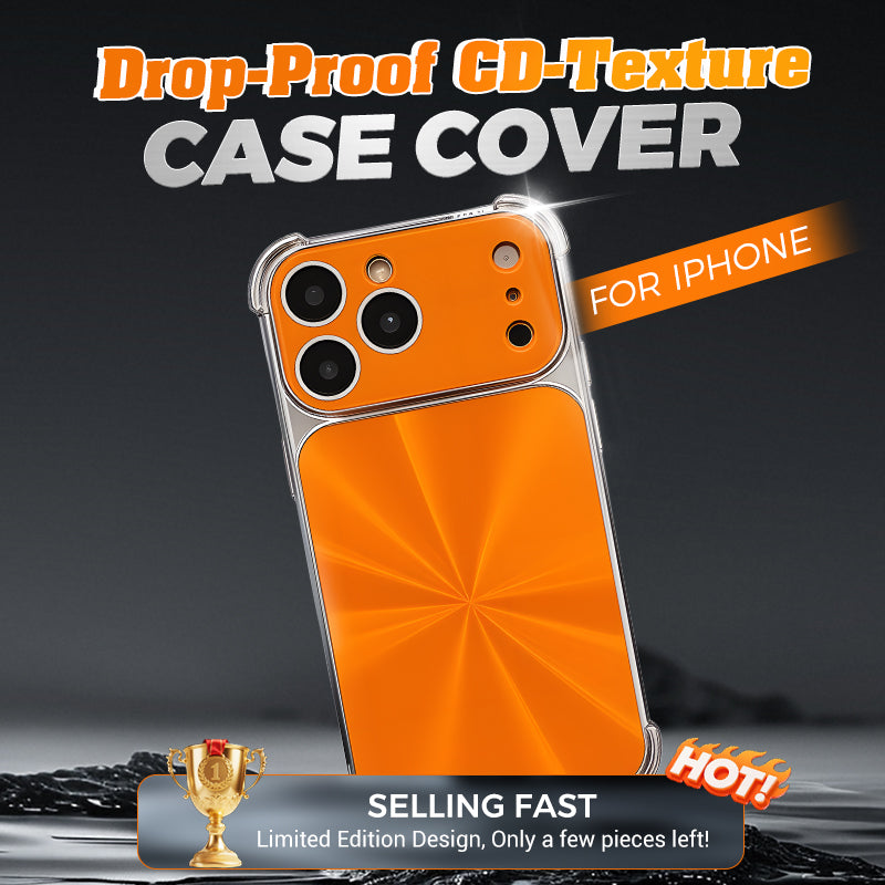 Quad-corner Drop-proof CD-texture Case Cover for iPhone - Second item: 40% OFF for a Limited Time🔥