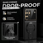 Multifunctional Magnetic Case with Invisible Stand & Camera Protection for Samsung S Series
