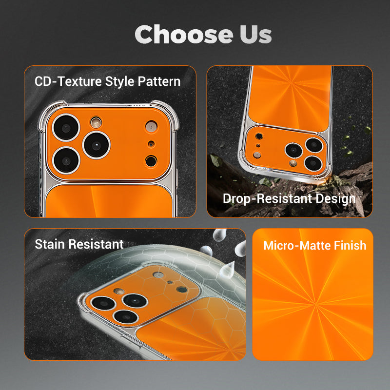 Quad-corner Drop-proof CD-texture Case Cover for iPhone - Second item: 40% OFF for a Limited Time🔥