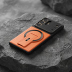 Multifunctional Magnetic Case with Invisible Stand & Camera Protection for Samsung S Series